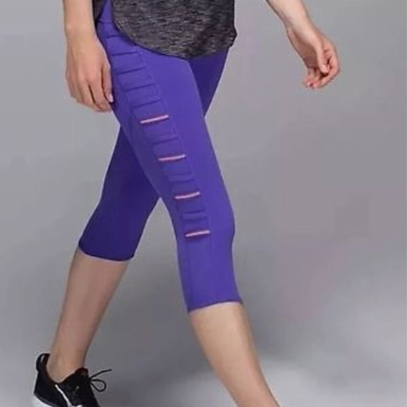 lululemon athletica Pants - [Lululemon] Purple Plum Breezy Crop Legging Tights